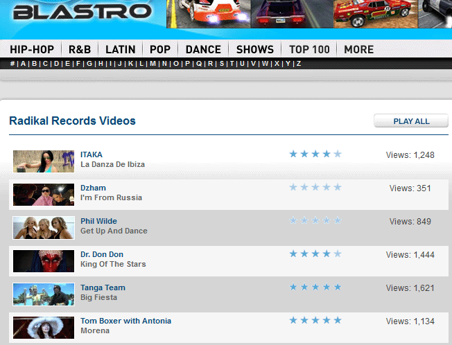 Radikal Records Music Videos Now On Blastro