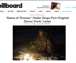Kristian Nairn's Lead Single Featured on Billboard