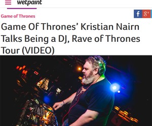 Kristian Nairn Talks Music With Wetpaint