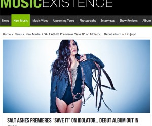 Music Existence Features Salt Ashes' 'Save It' Music Existence Features Salt Ashes' 'Save It'