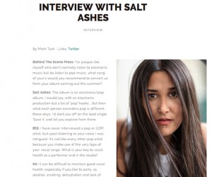 Behind The Scene's Exclusive Interview With Emerging Artist Salt Ashes