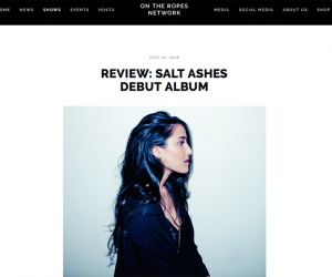 On The Rope Network's Off The Record Gives Salt Ashes Debut 5/5
