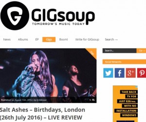 GIGSoup Reviews Salt Ashes Performance at Her Album Launch Party