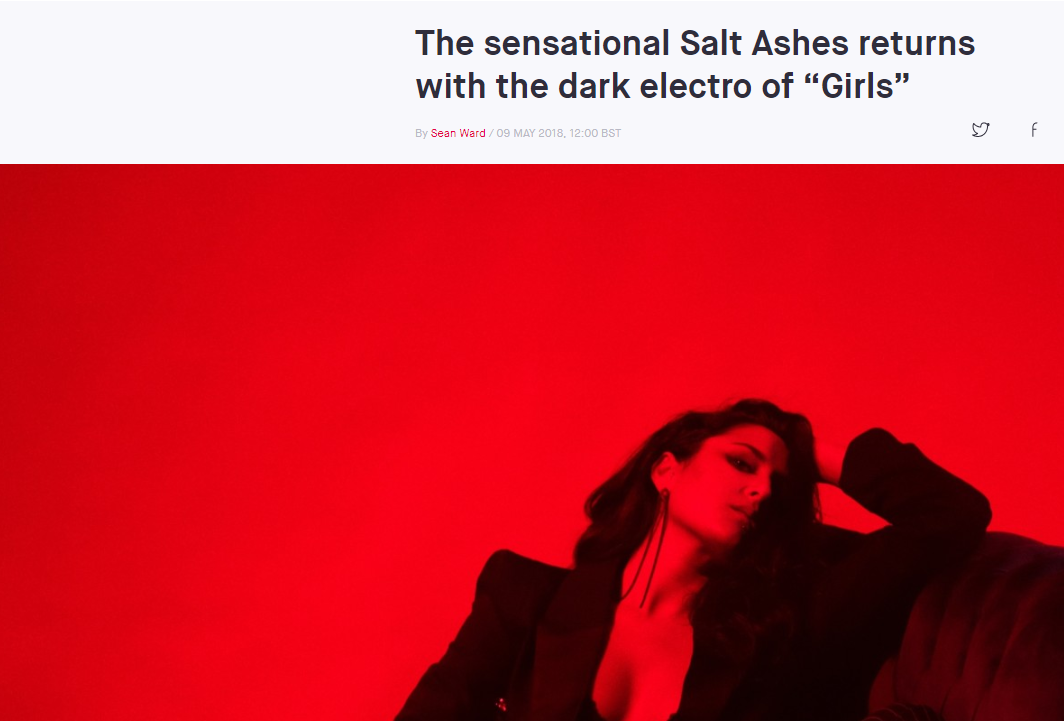 line of best fit salt ashes girls new single radikal records dance pop electronic artist