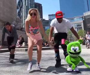 YouTube Star Gummibär Dances to "Boom Boom Jellyfish" by DJ Jellyfish