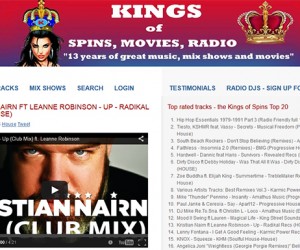 "Up / Beacon (featuring Leanne Robinson)" Featured Track on Kings of Spins Top 20