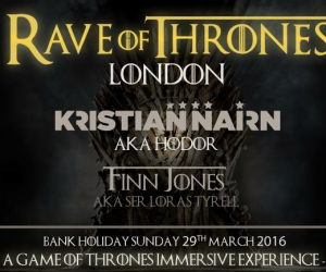 Kristian Nairn's Rave of Thrones Will Stop in London, UK