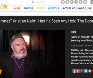 Access Hollywood Interviews Kristian Nairn Access Hollywood Interviews Kristian Nairn