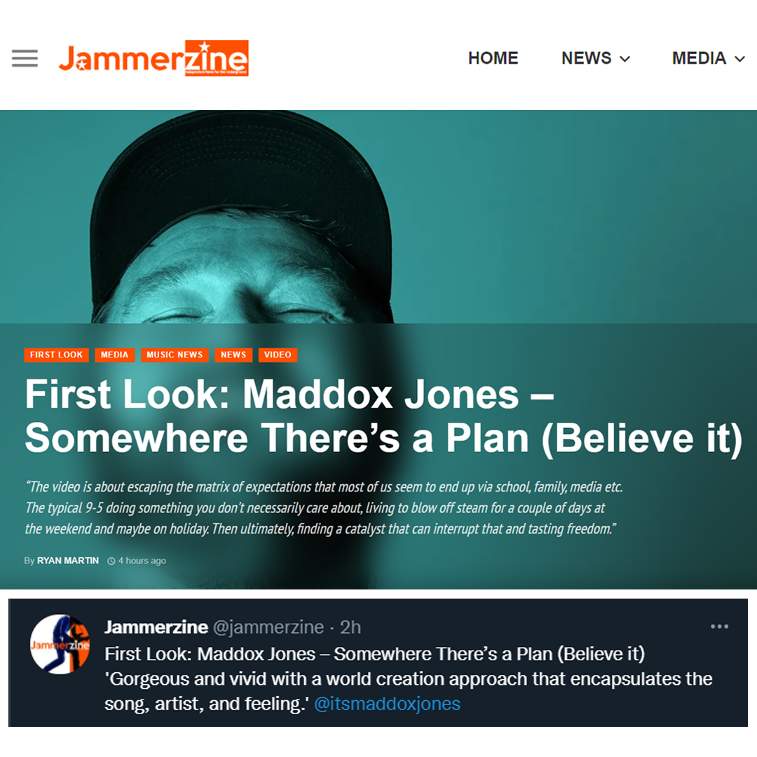Maddox Jones - Somewhere There's a Plan (Believe It) - Music Video Premiere