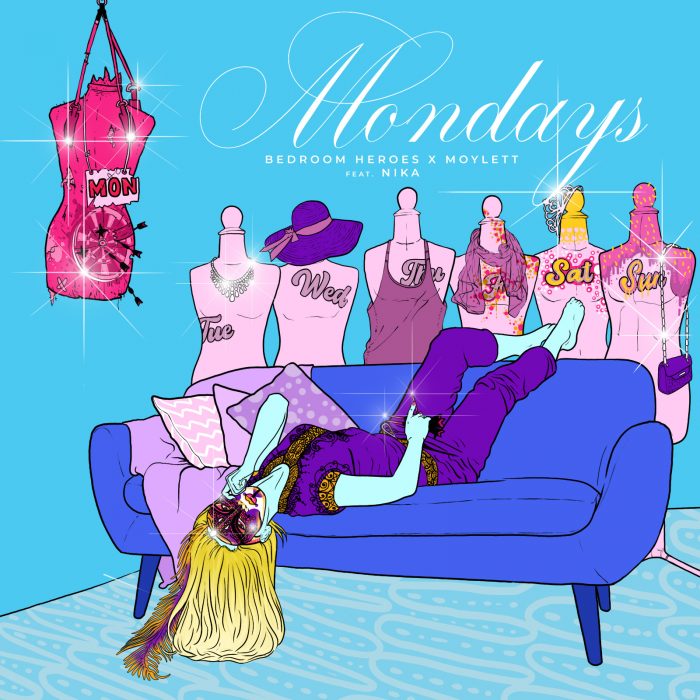 Bedroom Heroes x MOYLETT - Mondays (feat. Nika) - Cover Art
